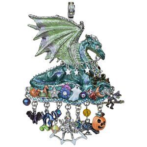 Kirks Folly All Hallows Eve Dragon Magnetic Enhancer Halloween Silvertone